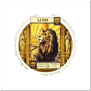 the astrological tarot – leo, le lion Posters and Art